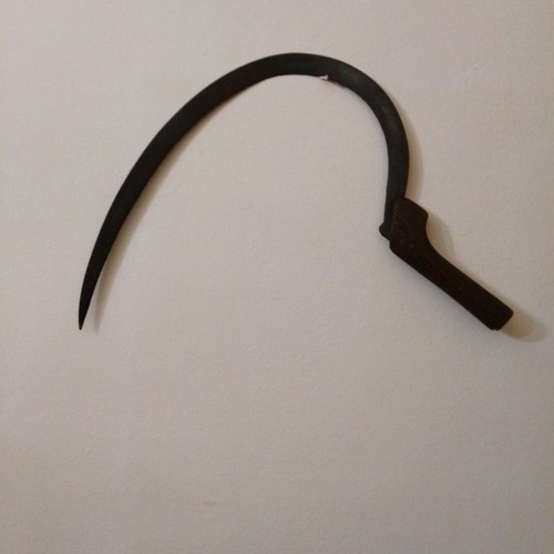 Sickle used, vintage harvesting tool