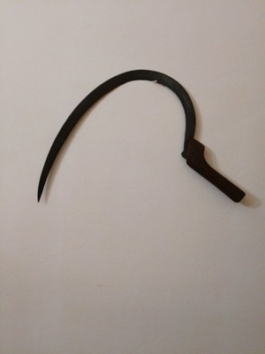 Sickle used, vintage harvesting tool