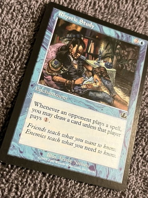 Rhystic Study MTG κάρτα μεταχειρισμένη, Prophecy 2000, LP, Commander Staple