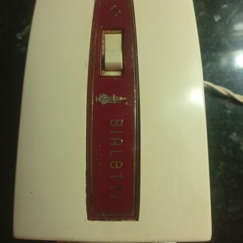 Vintage Bialetti electric grater from the 1970s, used, space age design