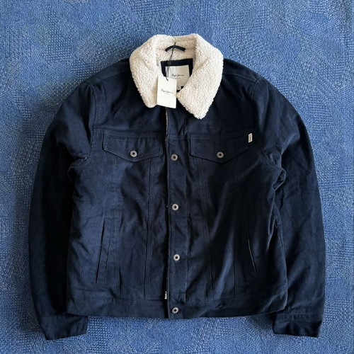 Pepe Jeans Joshua jacket new men's winter teddy sherpa blue M-L