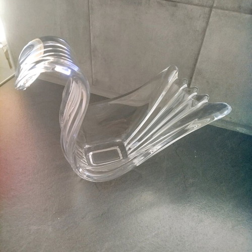 Crystal decorative in the shape of a duck