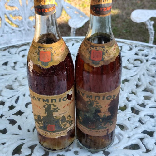 RARE Vintage Retsina "Olympios" Katsaros & Co. (Thessaloniki) – 1960s