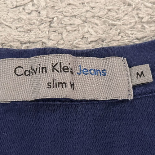 Calvin Klein Jeans Mens Blue Tibokoy Slim T-Shirt M like new