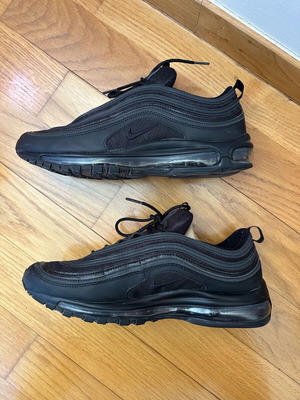 Nike Air Max 97 Triple Black sneakers size US 12.5 EU 47 like new