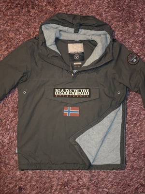 Napapijri Rainforest Winter μπουφάν / ανδρικό αδιάβροχο μέγεθος S σαν καινούργιο, πράσινο