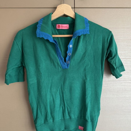 Karavan Polo Shirt green like new, size S