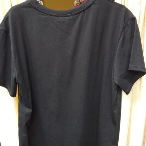 Women's short-sleeve t-shirt with cherries new, one size black