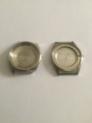 Θήκες ρολογιών TISSOT vintage μεταχειρισμένες, μία με λυγμένο πόδι, σετ 2