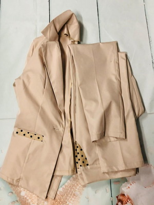 Women's suit new, size S/M, cotton and viscose