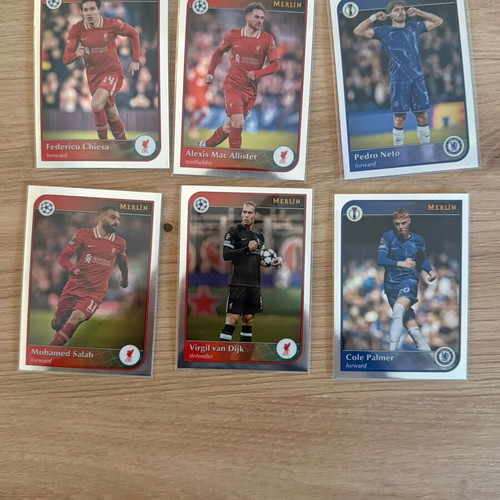 Topps Merlin 24/25 base Liverpool and Chelsea cards new