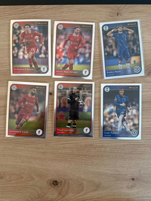 Topps Merlin 24/25 base Liverpool and Chelsea cards new