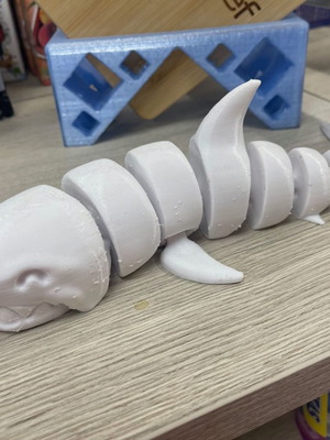 Shark decorative 3D print new, articulated design