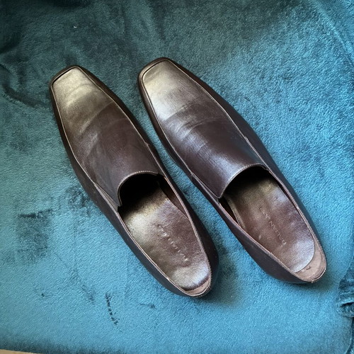 Moccasins like new, size 45, brown