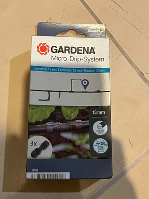 Gardena 13203-20 σύνδεσμος σωλήνων ποτίσματος, πακέτο 3