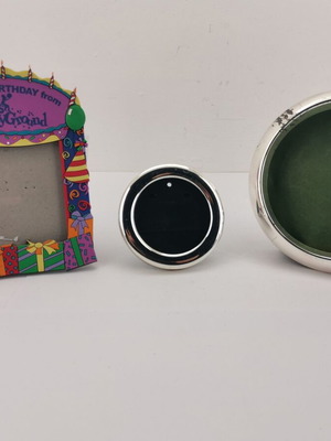 Picture frames used, set of 3, various from 1990