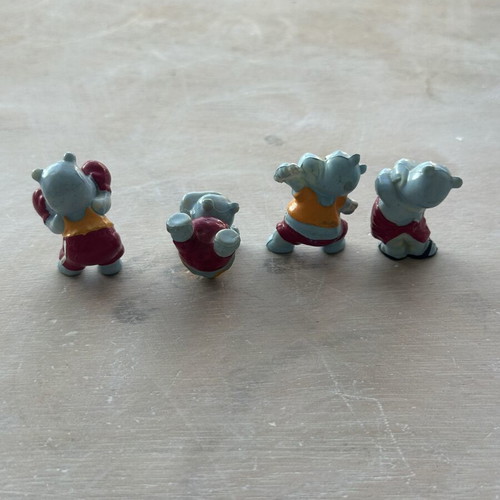Vintage Ferrero Kinder collectible figures set of 3 like new