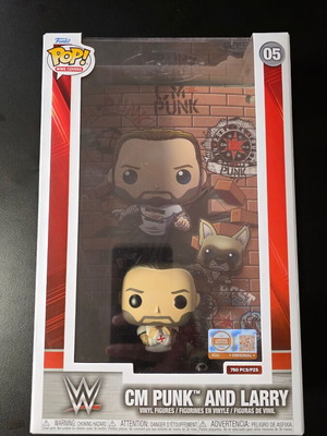 Funko Pop WWE Cover CM Punk & Larry Limited Edition 750 pieces like new