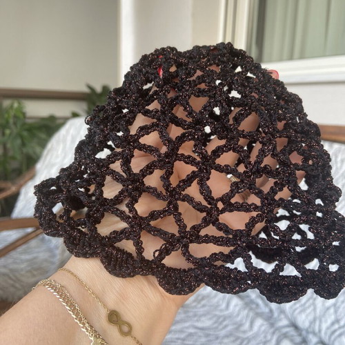 Summer hat black and bronze