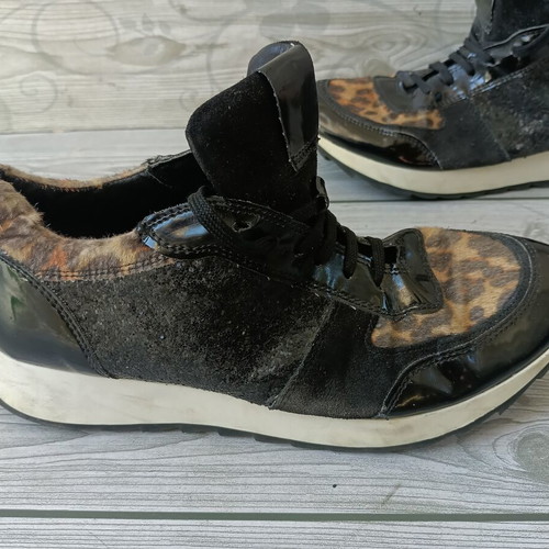 Mark Adam New York leather sneakers size 39 used, black