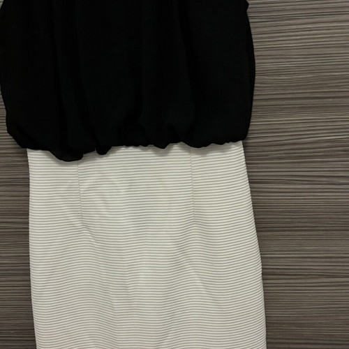 Formal dress, black and white, size XS