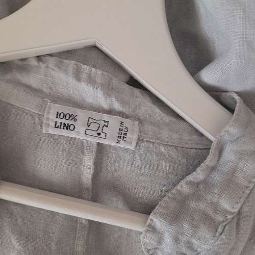 Linen summer dress size M/L like new, blue