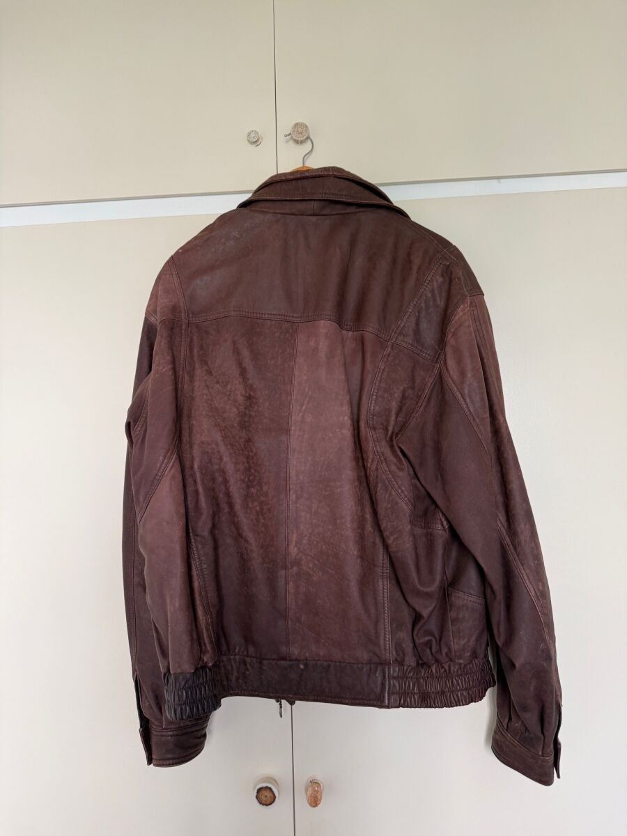 Vintage leather jacket used, size 54,… - € 50,00 - Vendora.cy