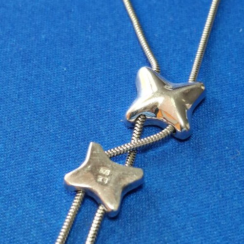 Silver pendant necklace 925 stamp, like new, 60 cm