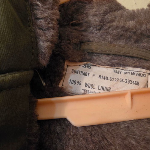 1950-60 US Navy Deck Coat Extreme Cold Insulated