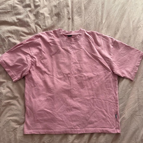 Men's Cropp Boxy T-shirt like new, pink, size L