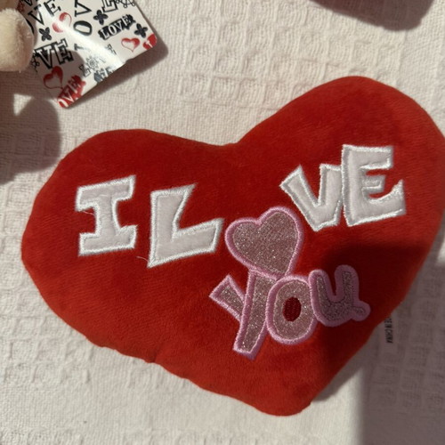 Plush bear and heart set I love you new