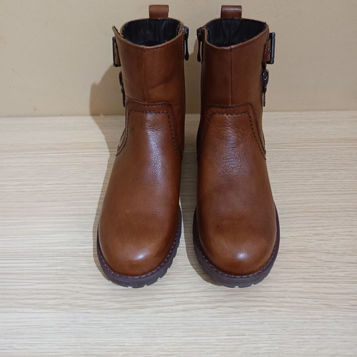 Marco Tozzi leather ankle boots like new, size 39, brown