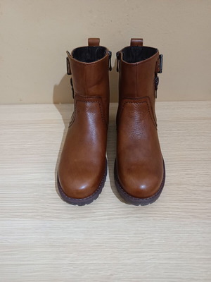 Marco Tozzi leather ankle boots like new, size 39, brown