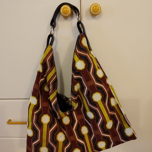 Vintage fabric shoulder bag like new