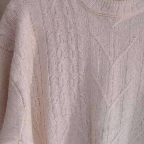 Lacoste Sweater XL 100% Wool Like New White Original