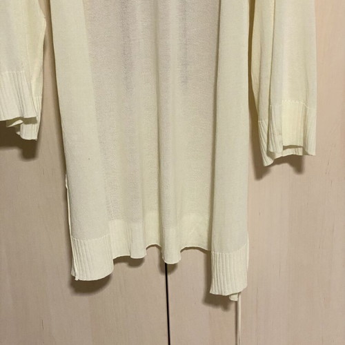Rococo cardigan new, yellow, sizes S/M, 3/4 sleeve, long and airy