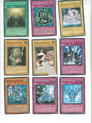 Yu Gi Oh cards used, pack of 18 from 1996