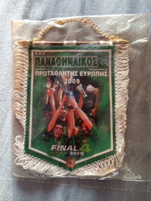 Panathinaikos Final Four 2009 Banner like new, collectible