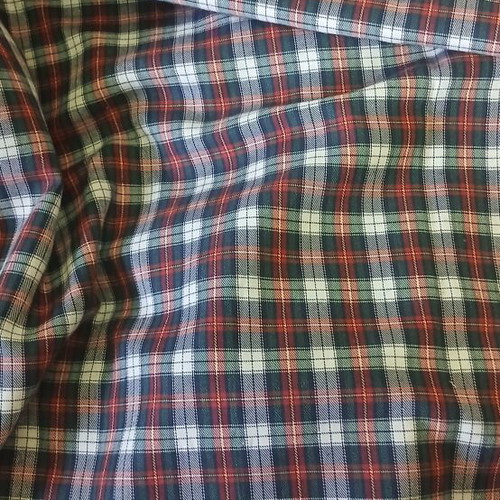 Plaid fabrics new, 2 pieces 1.60x4.60m and 1.60x3.20m