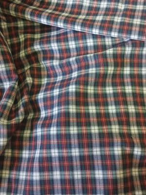 Plaid fabrics new, 2 pieces 1.60x4.60m and 1.60x3.20m