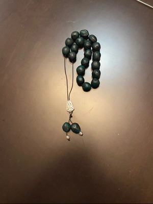 Handmade aromatic komboloi with nutmeg beads, new