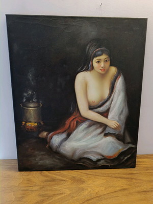 Old oil painting like new, rare piece