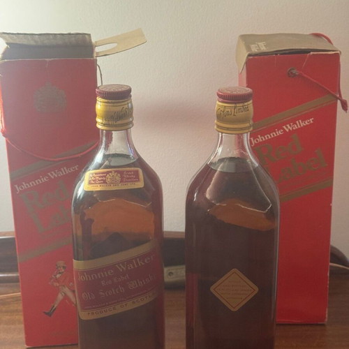 Johnnie Walker Red Label Vintage Whisky 1L New with Original Boxes
