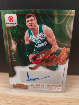 2025-26 Panini Euroleague Contenders Zalgiris Ksistof Lavrinovic Silver Ink Auto
