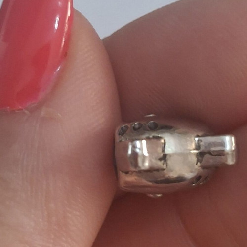 Charm for bracelets cat head silver, like new