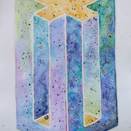 Watercolor painting Impossible Elements 1 new