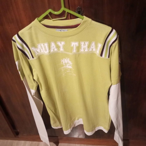 Vintage 00's T-shirt with Muay Thai print, like new, size M