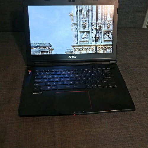MSI GS43VR Phantom Pro used 14" laptop, i7, 16GB, GTX 1060, 1TB SSD