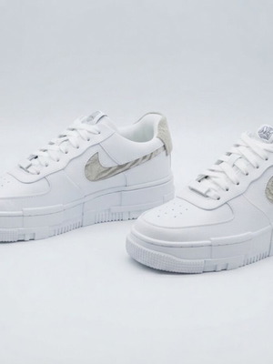 Nike Air Force 1 Pixel white sneakers new, size 40, chunk sole