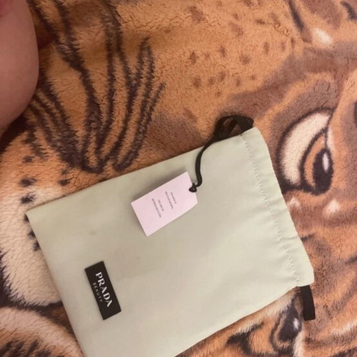 Prada toiletry bag new green